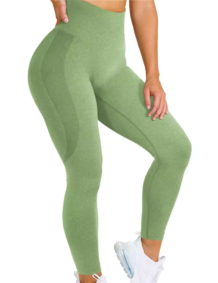 Trendy Seamless Tummy Control Gym High Waisted Sports Leggings Mssza