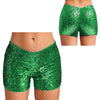Trendy Shiny Sequins Nightclub Pole Dancing Low Rise Stretchy Shorts Mssza