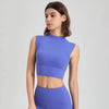 Trendy Shockproof High Impact Breathable Gym Crop Top Mssza