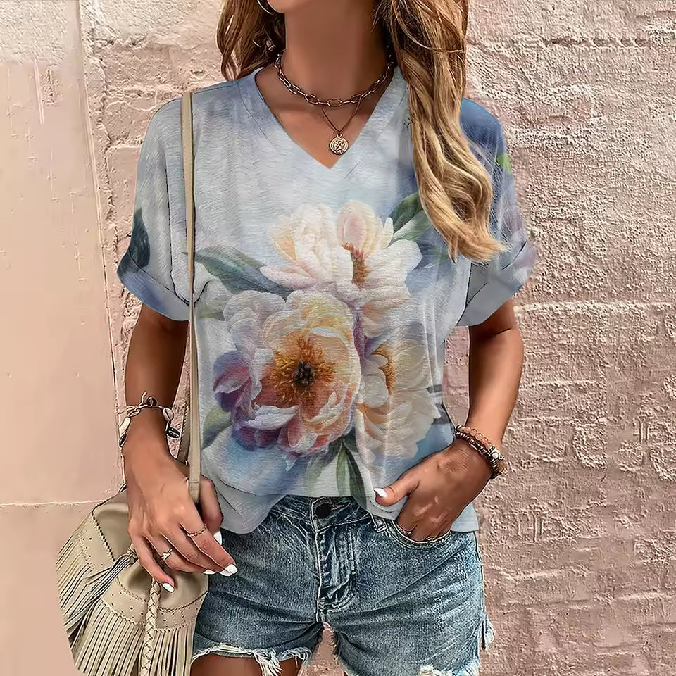 Trendy Short Sleeve Streetwear Pullover Oversized T Shirts Mssza
