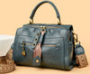 Trendy Soft New Multifunction High Quality Leather Solid Color Handbag Mssza