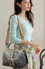 Trendy Soft New Multifunction High Quality Leather Solid Color Handbag Mssza