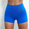 Trendy Soft Pop Solid Color High Waist Gym Yoga Short Mssza