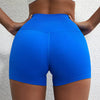 Trendy Soft Pop Solid Color High Waist Gym Yoga Short Mssza