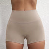 Trendy Soft Pop Solid Color High Waist Gym Yoga Short Mssza