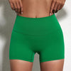 Trendy Soft Pop Solid Color High Waist Gym Yoga Short Mssza