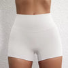 Trendy Soft Pop Solid Color High Waist Gym Yoga Short Mssza
