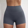 Trendy Soft Pop Solid Color High Waist Gym Yoga Short Mssza