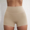 Trendy Soft Pop Solid Color High Waist Gym Yoga Short Mssza
