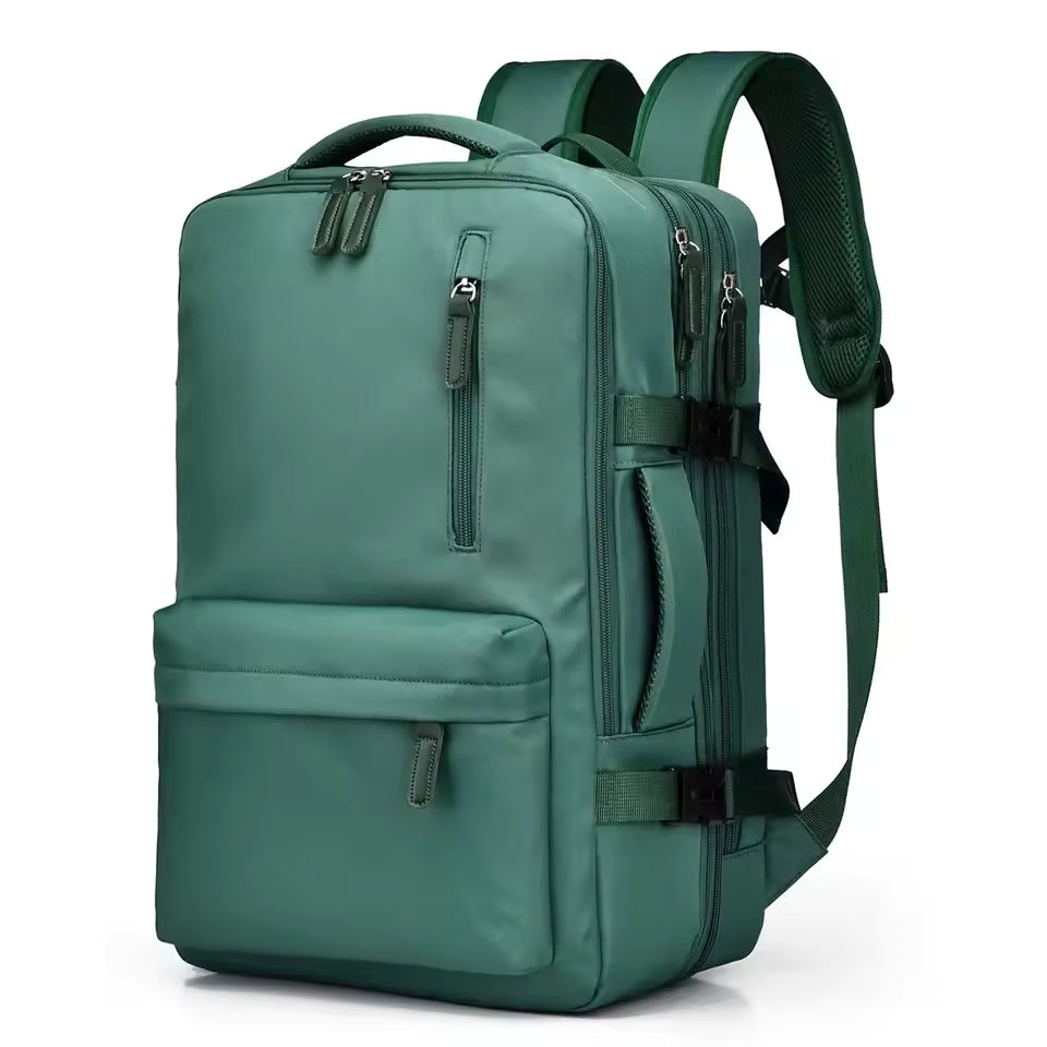Trendy Solid Zipper Cabin Hand Luggage Aeroplane Travel School Backpack Mssza