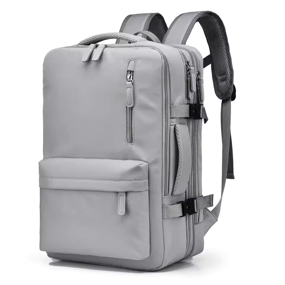 Trendy Solid Zipper Cabin Hand Luggage Aeroplane Travel School Backpack Mssza