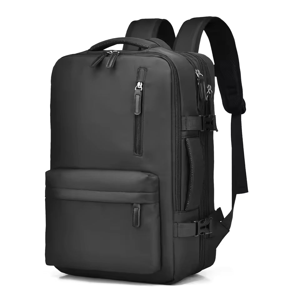 Trendy Solid Zipper Cabin Hand Luggage Aeroplane Travel School Backpack Mssza