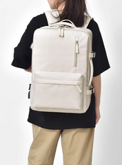 Trendy Solid Zipper Cabin Hand Luggage Aeroplane Travel School Backpack Mssza