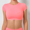 Trendy Sportswear Backless Yoga Clothing Chest Pads Sport Crop Tops Mssza