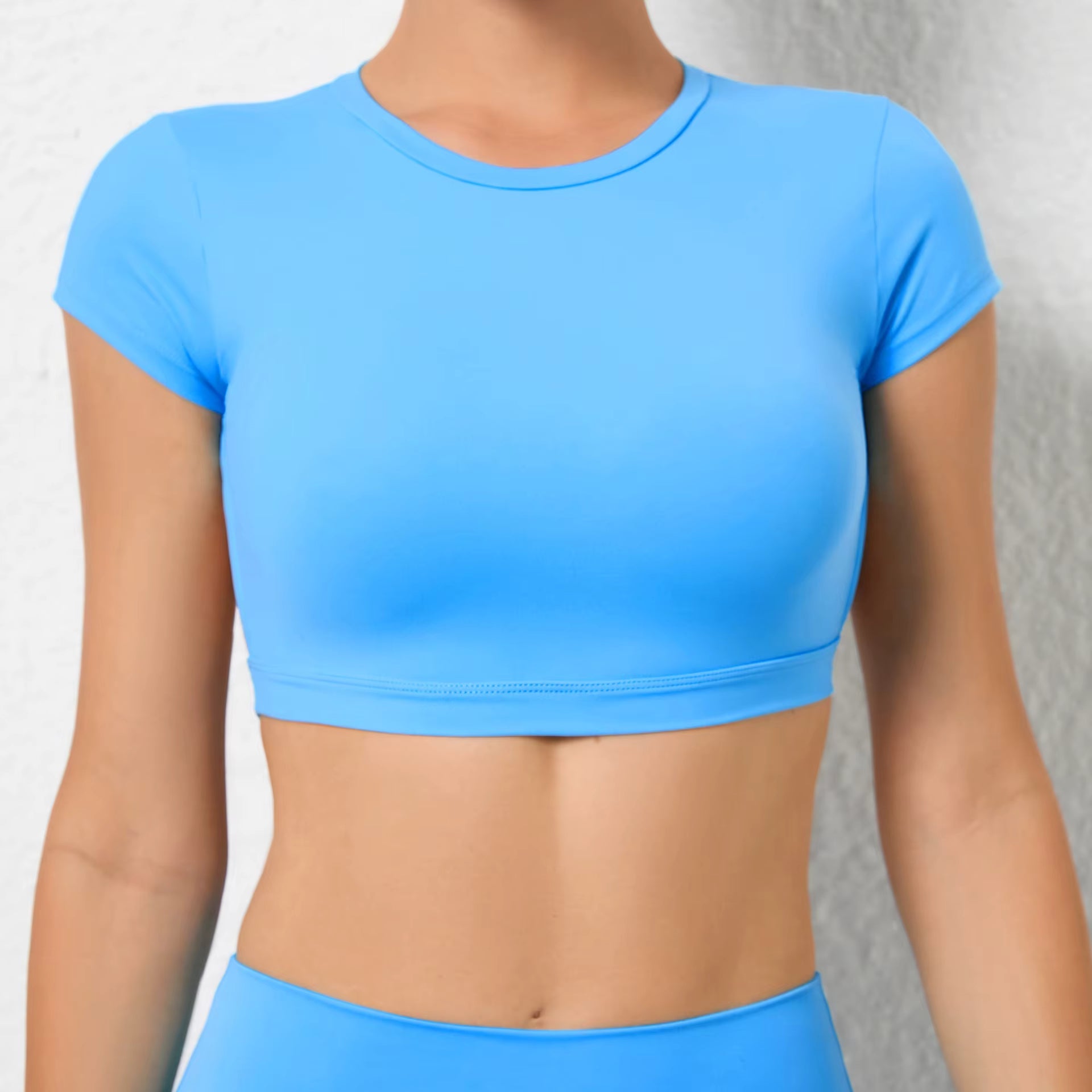 Trendy Sportswear Backless Yoga Clothing Chest Pads Sport Crop Tops Mssza