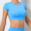 Trendy Sportswear Backless Yoga Clothing Chest Pads Sport Crop Tops Mssza