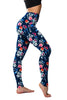 Trendy Stretchable Tights High Waist Floral Printed Leggings Mssza