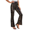 Trendy Striped Sequin High Waist Loose Wide Leg Pants Mssza