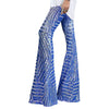 Trendy Striped Sequin High Waist Loose Wide Leg Pants Mssza