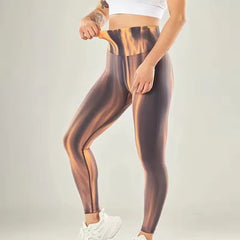 Trendy Tie Dye High Waist Yoga Workout Tights Gym Pants Mssza
