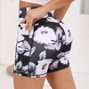 Trendy Tummy Control Printed High Waisted Biker Shorts Mssza