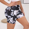 Trendy Tummy Control Printed High Waisted Biker Shorts Mssza