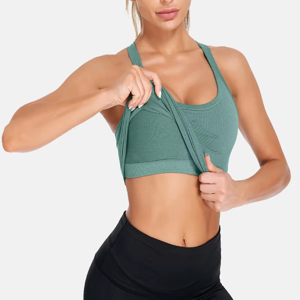 Trendy U-Neck Basic Breathable Camisole Sportswear Mssza