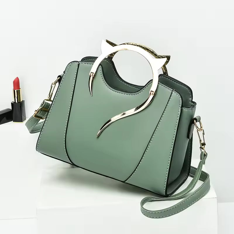 Trendy Underarm Square Satchel Small Chain Purse Leather Shoulder Crossbody Bag Mssza