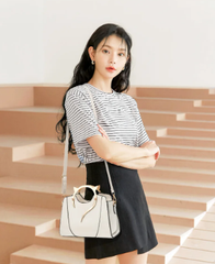Trendy Underarm Square Satchel Small Chain Purse Leather Shoulder Crossbody Bag Mssza