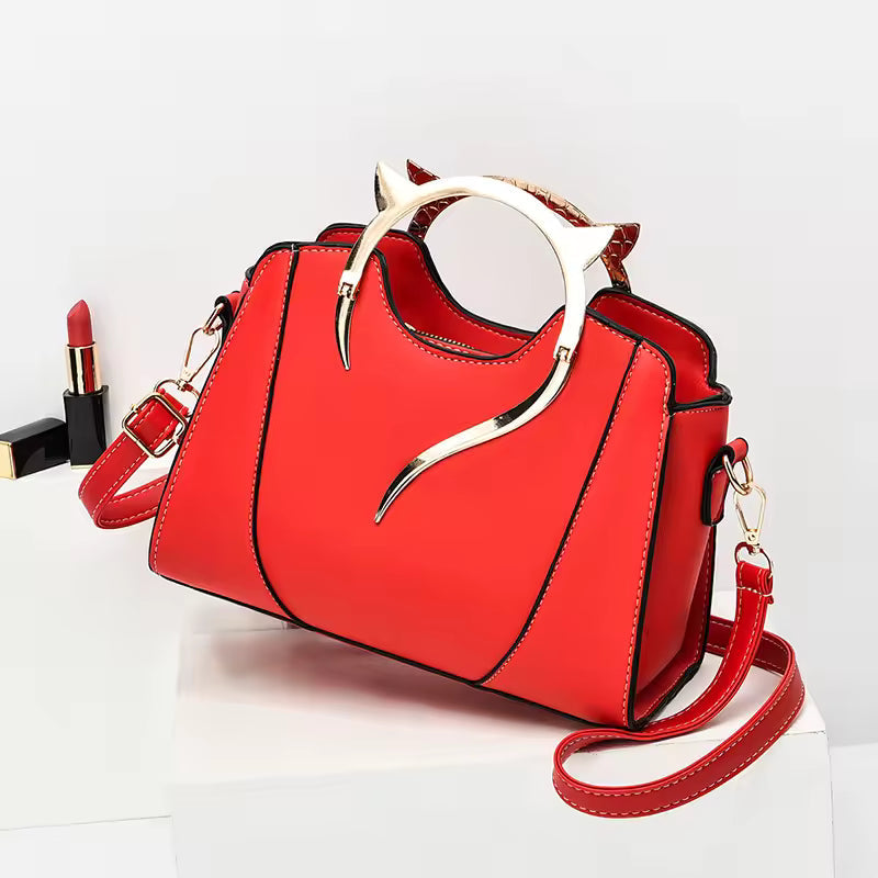 Trendy Underarm Square Satchel Small Chain Purse Leather Shoulder Crossbody Bag Mssza