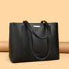 Trendy zipper Large Capacity Shopping Soft Leather Bucket Bag Mssza
