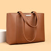 Trendy zipper Large Capacity Shopping Soft Leather Bucket Bag Mssza