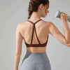 Triangle Cross Thin Belt Gathered Yoga Beauty Back Fitness Top Mssza