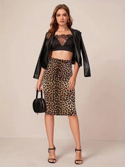 Tulle High Elasticated Waistband Elegant Midi Streetwear Skirts Mssza