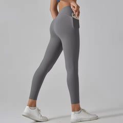 Tummy Control Running With Pockets High Waist Yoga Pants Mssza