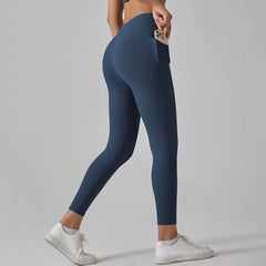 Tummy Control Running With Pockets High Waist Yoga Pants Mssza
