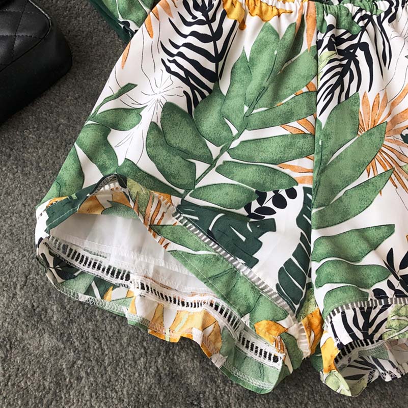 Tunic Floral Print Plus Size Boho jumpsuit Mssza
