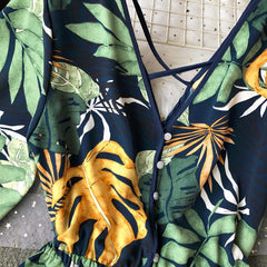 Tunic Floral Print Plus Size Boho jumpsuit Mssza
