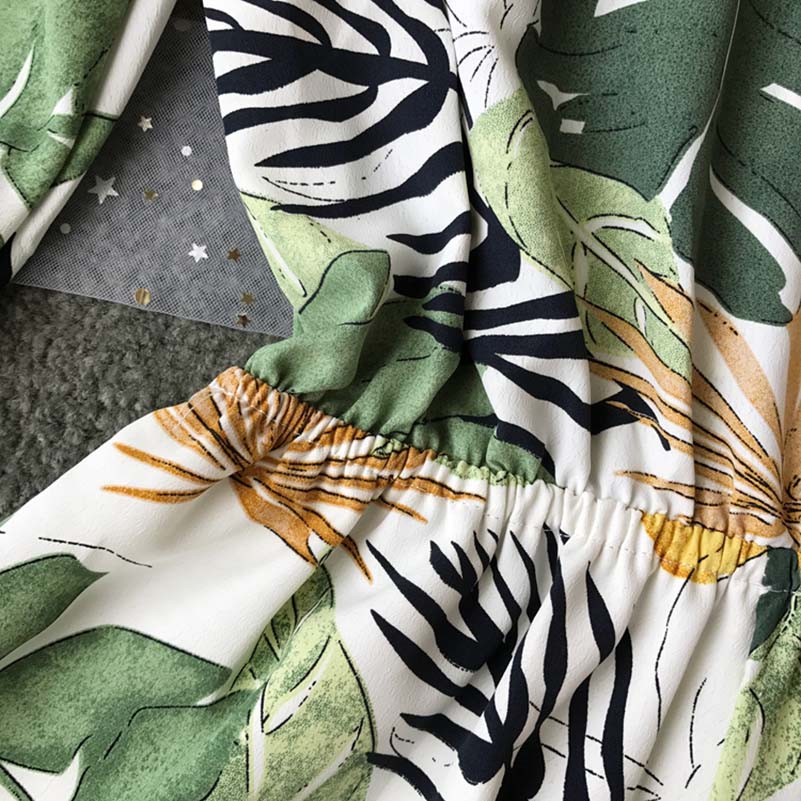 Tunic Floral Print Plus Size Boho jumpsuit Mssza