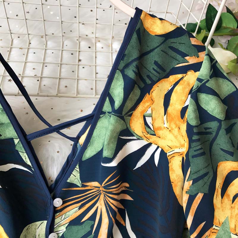 Tunic Floral Print Plus Size Boho jumpsuit Mssza