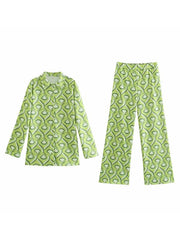 Turndown Collar Stretch Overcoat Casual Pants Outfit Mssza