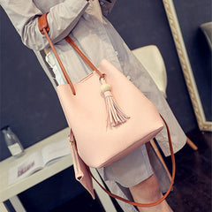 Two Piece Bag Set â€?Hobo Bag Wallet Fringed Mssza