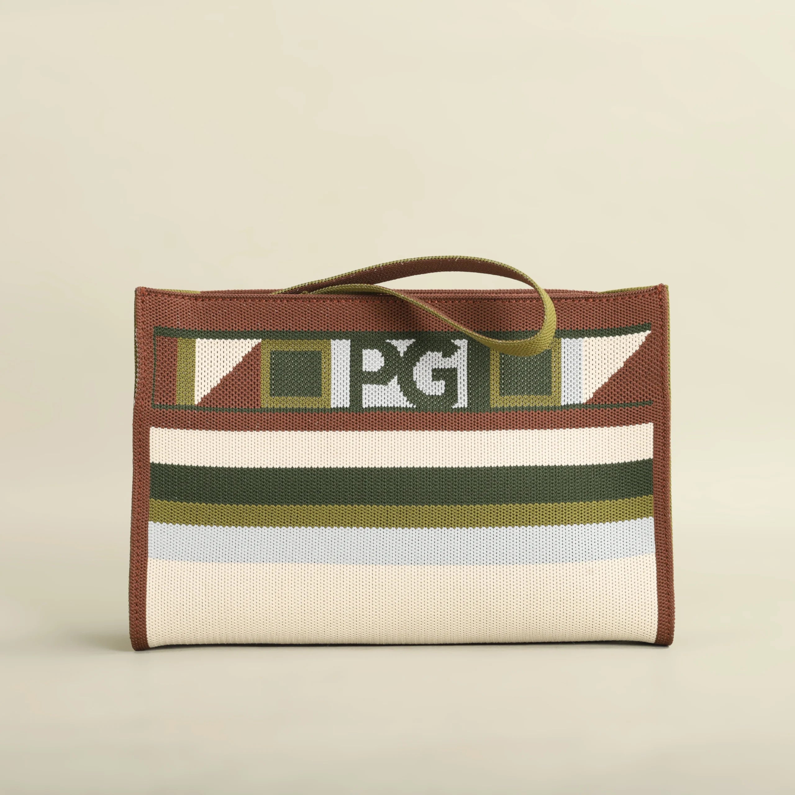 Unique Style Design Hopping Colorful Striped Handbag Mssza