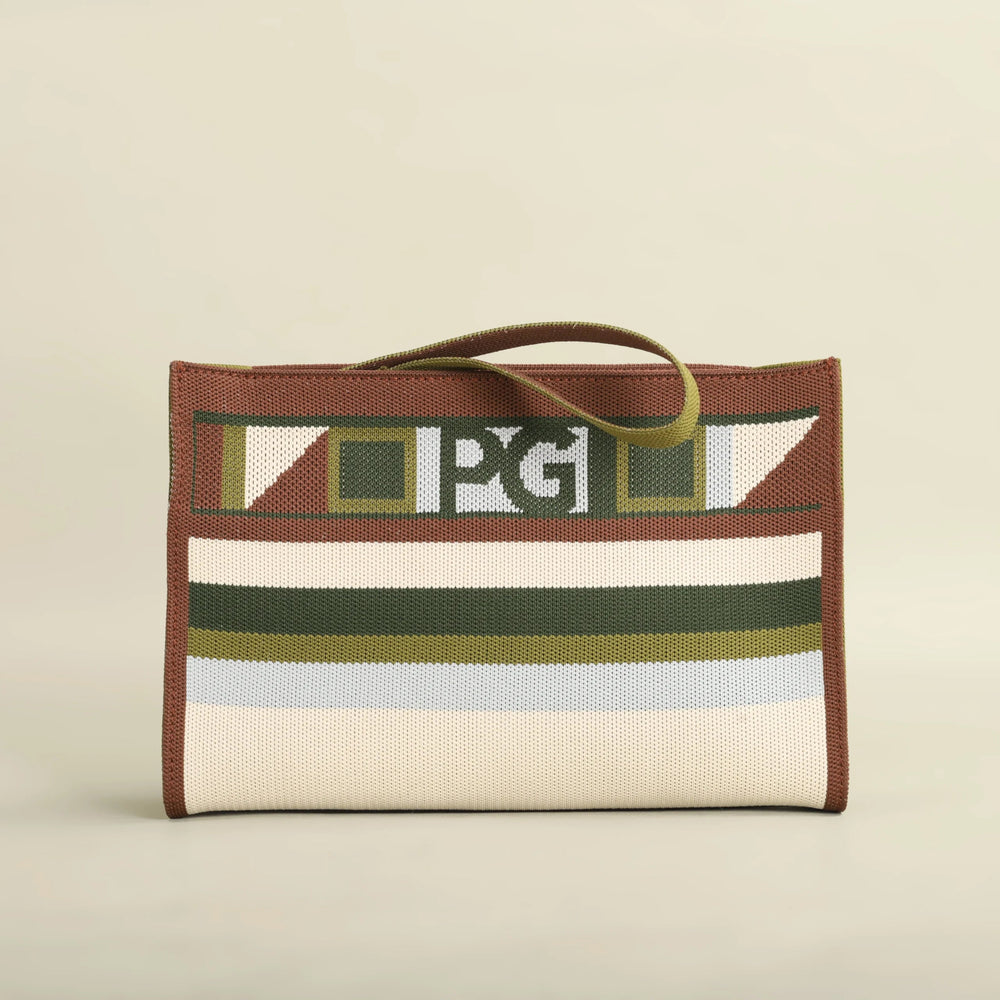 Unique Style Design Hopping Colorful Striped Handbag Mssza