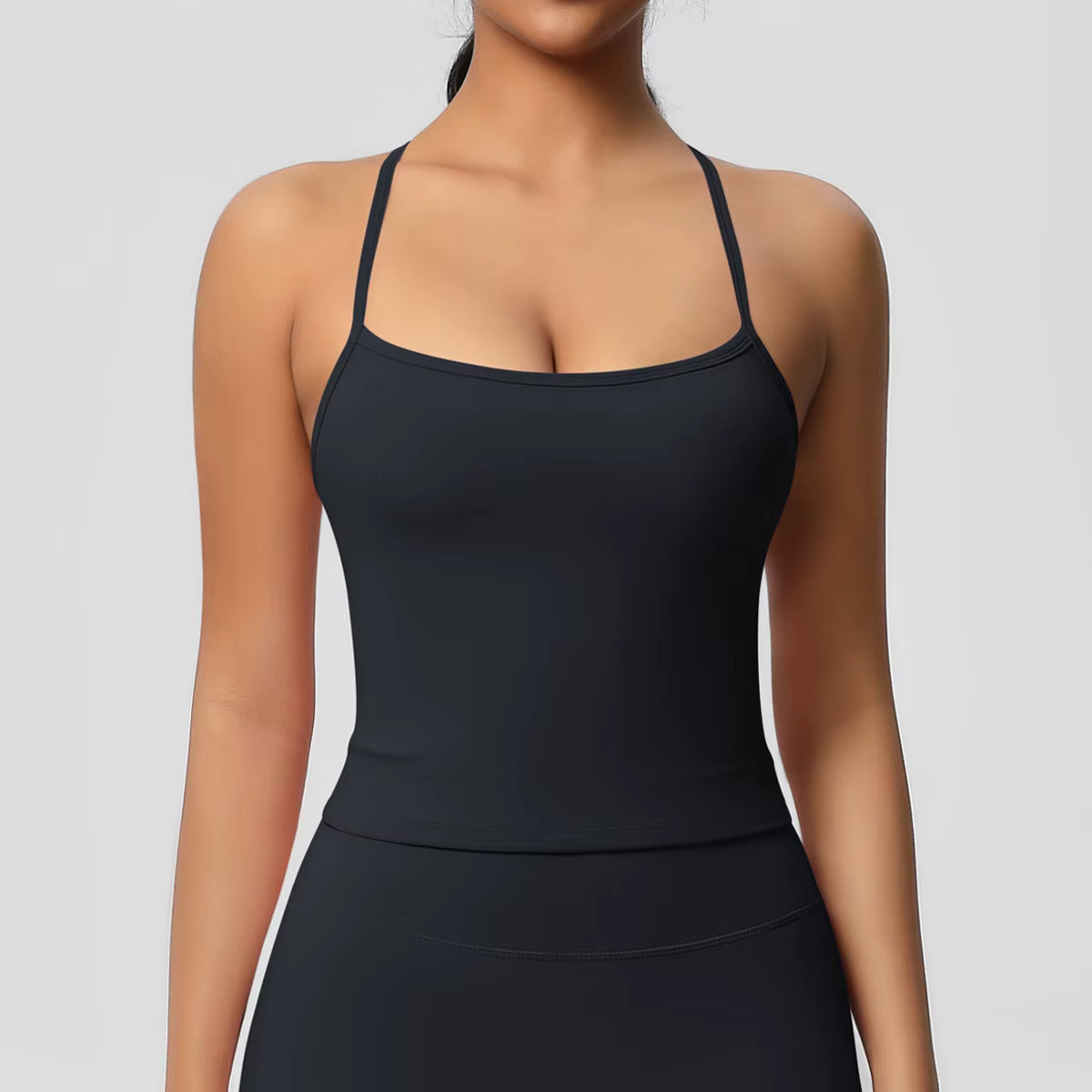 Trendy Breathable Quick Drying Back Yoga Slim Fit Sports Top Mssza