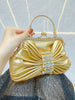 Vintage Banquet Diamond Luxury Crystal Rhinestone Mini Tote Clutch Bag Mssza