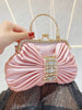 Vintage Banquet Diamond Luxury Crystal Rhinestone Mini Tote Clutch Bag Mssza