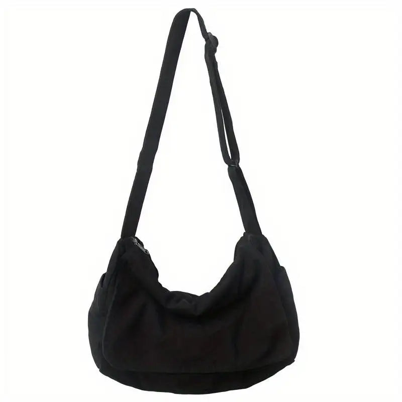 Vintage Canvas Teenager Versatile Shoulder Tote Messenger Crossbody Bag Mssza