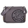 Vintage Cartoon Canvas Capacity Zipper And Hasp Versatile Tote Shoulder Messenger Bag Mssza