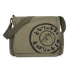 Vintage Cartoon Canvas Capacity Zipper And Hasp Versatile Tote Shoulder Messenger Bag Mssza